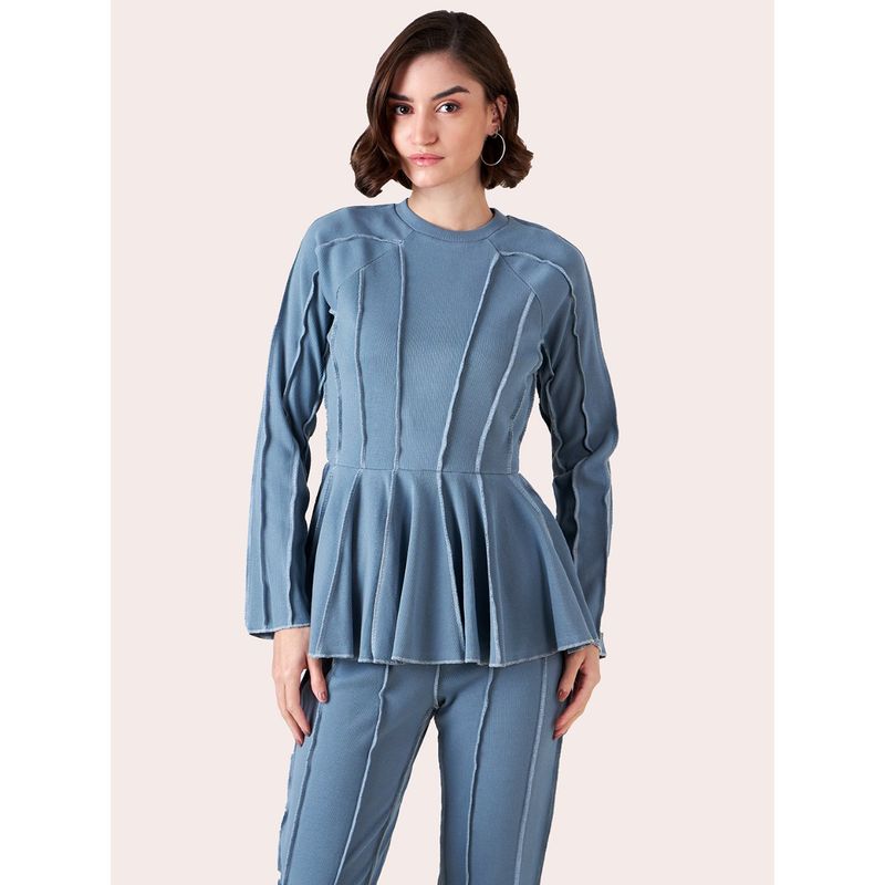 Muvazo Trendy - Threads Peplum Top (XS)