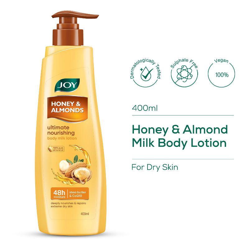 Joy Honey & Almonds Ultimate Nourishing Body Lotion with Shea & Vitamin E - for Winter Skin