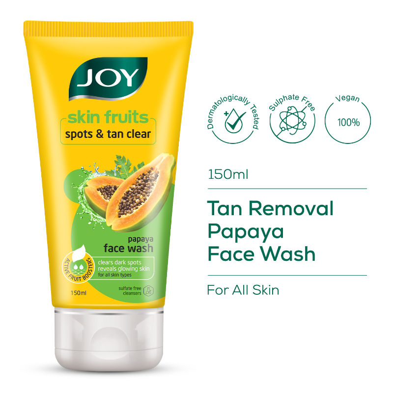 Joy Skin Fruits Spots & Tan Clear Face Wash with Papaya