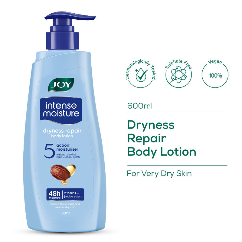 Joy Intense Moisture Dryness Repair Body Lotion - Vit E & Jojoba, 24hr Softness for Winter