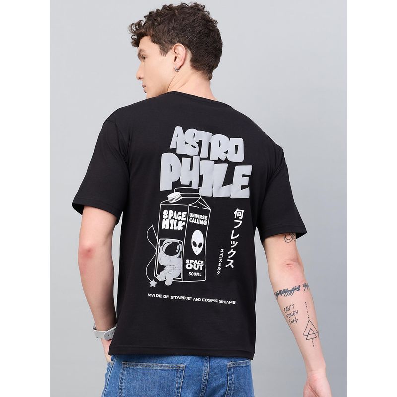 98 Degree North Black Drop Shoulder T-Shirt (S)