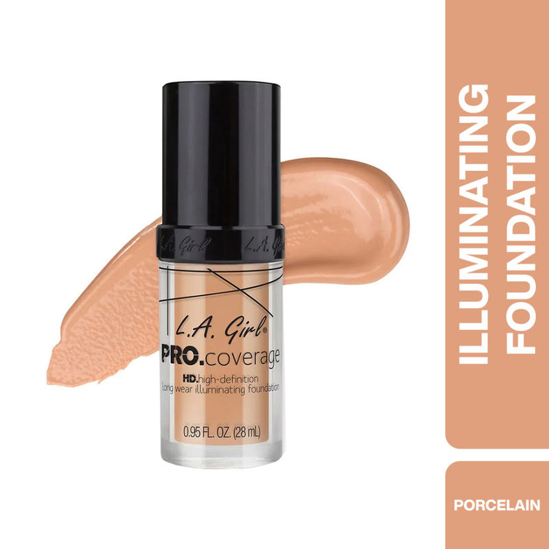 L.A Girl Pro Coverage Illuminating Liquid Foundation - Porcelain