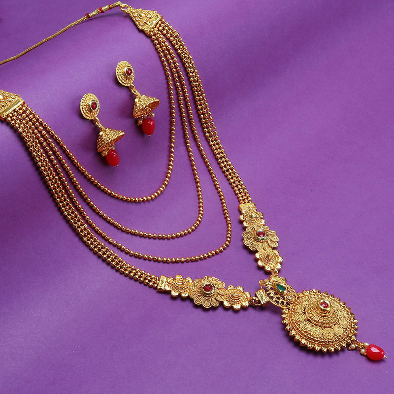 Haram necklace set gold with price