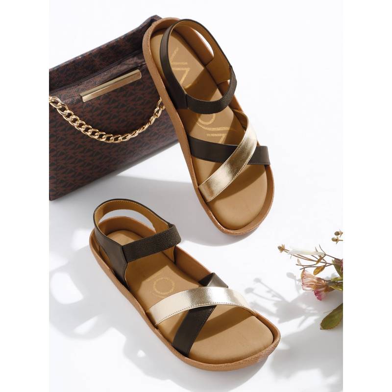 VALIOSAA Black Color Casual Sandals (EURO 38)