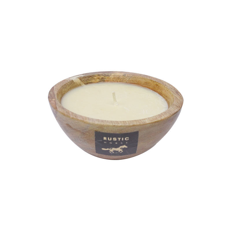 Rustic Horse Aromatherapy Stress Relief Soy Wax Scented Spa Candle - Green Tea