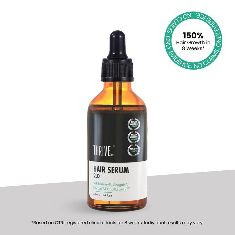 Thriveco Hair Growth Serum With Redensyl, Rosemary, Procapil, Anagain & Hyaluronic Acid