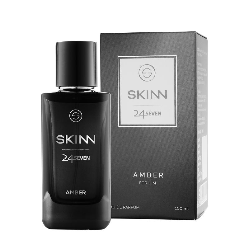 Skinn by Titan 24Seven Perfume for Men - Amber Eau De Parfum