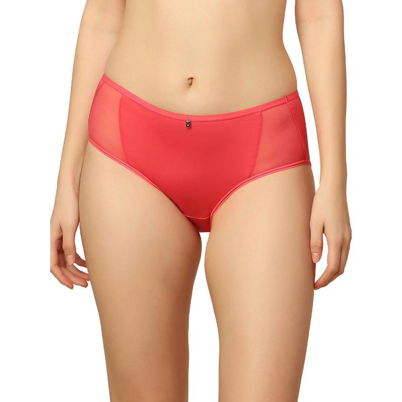 Triumph Mesh Spotlight Hipster Brief With Medium Coverage - Pink (L)