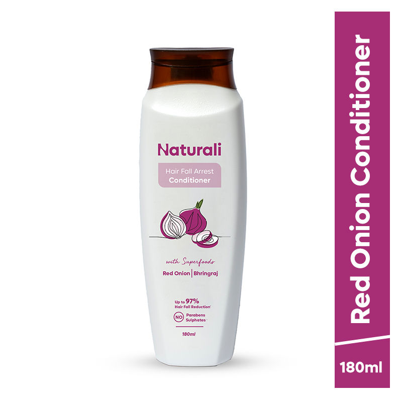 Naturali Hairfall Arrest Conditioner With Red Onion & Bhringraj For Hair Fall Control