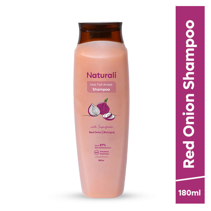 Naturali Hairfall Arrest Shampoo With Red Onion & Bhringraj For Hair Fall Control