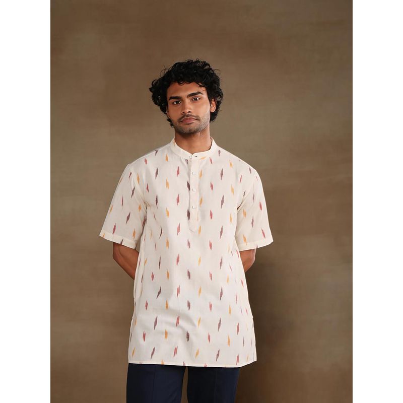 Fabindia Natural Cotton Ikat Short Kurta (XS)