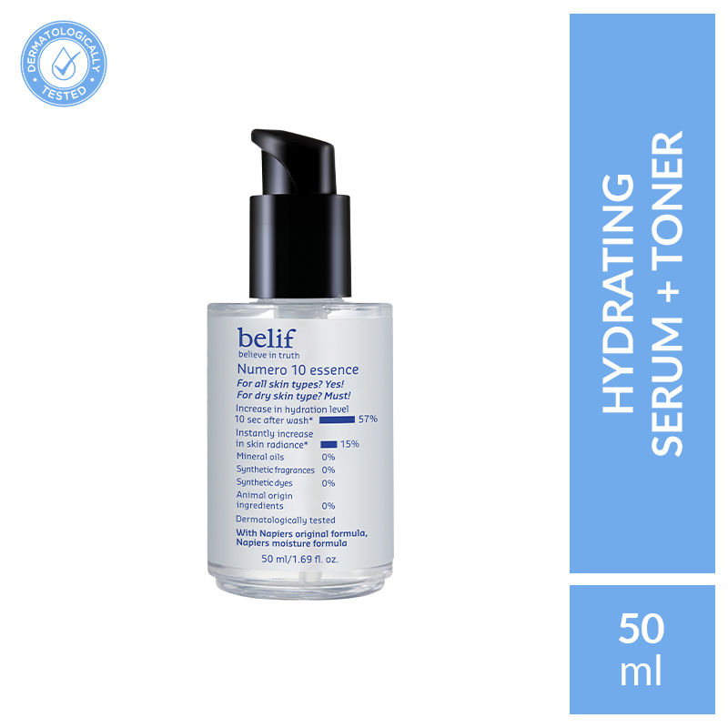 belif Numero10 Essence Korean Vegan Water Toner & Brightening Serum For Glass Skin & Hydrated Glow