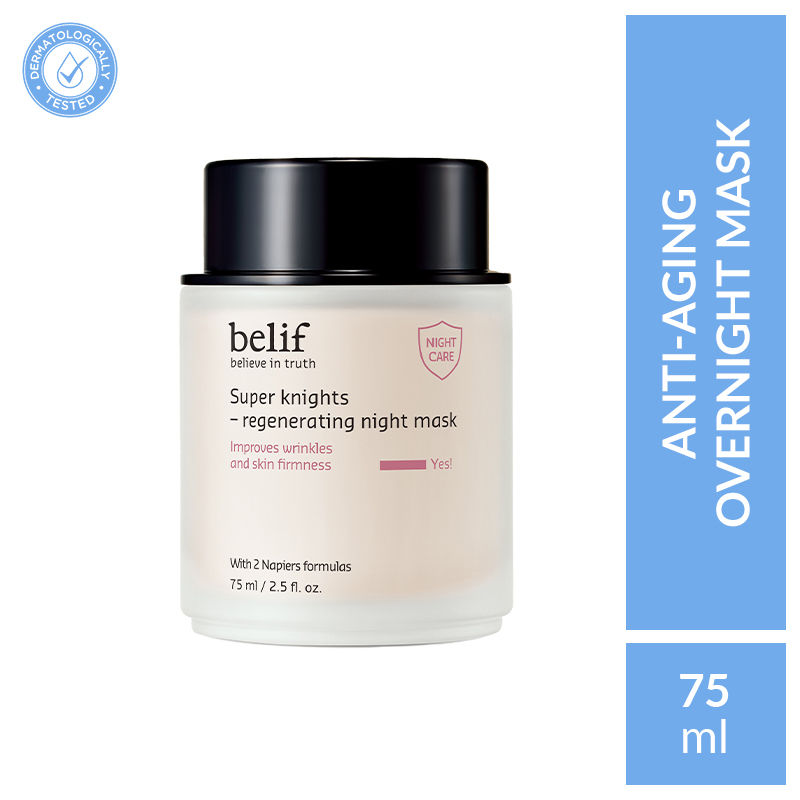 belif Super Knights Korean Regenerating Sleeping Mask-Vegan Night Cream for Anti Aging & Brightening