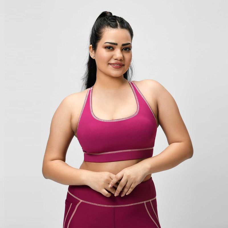 Aastey Bunny Hop Sports Bra Caramel Magenta (XXS)