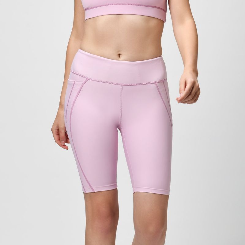 Aastey Tic Tac Cycling Shorts with Pockets Cotton Candy Pink (XXS)