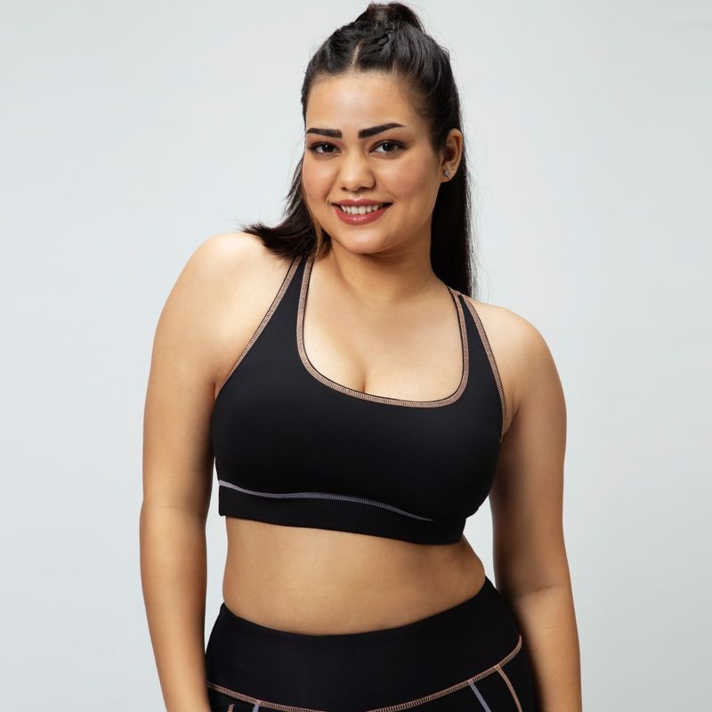 Aastey Bunny Hop Sports Bra Twilight Black (XXS)
