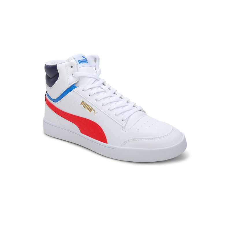 Puma Shuffle Mid Unisex White Sneakers (UK 3.5)