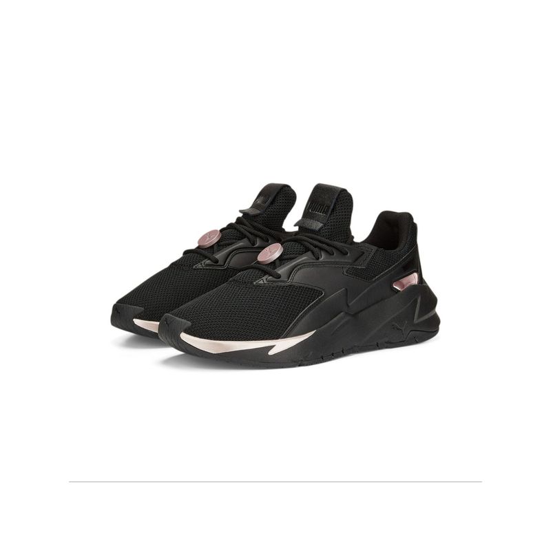 Puma Fier Nitro Metallic Womens Black Sneakers (UK 3.5)