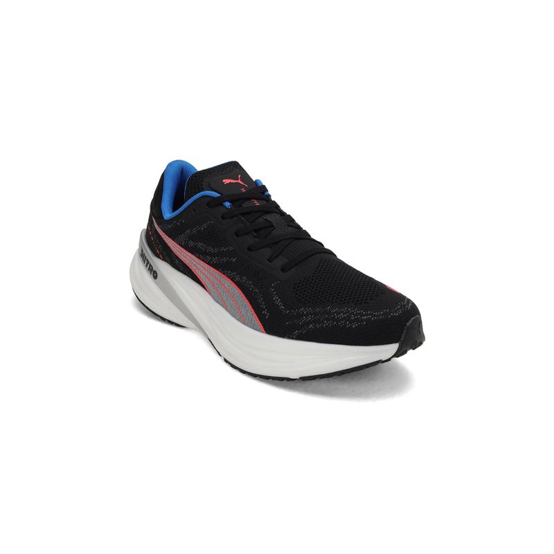 Puma Magnify Nitro 2 Men Black Running Shoes (UK 6.5)
