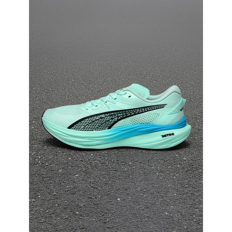 Puma Deviate NITRO 3 Men Green Running Shoes (UK 6.5)