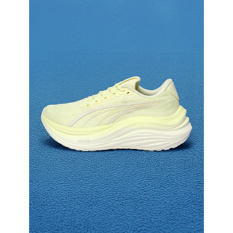 Puma MagMaNITRO Women Yellow Running Shoes (UK 3.5)