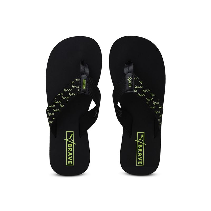 one8 flip flops black