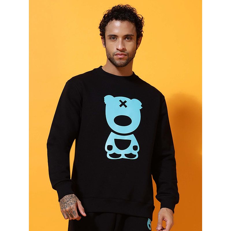 Griffel Teddy 2.0 Regular Fit Black Sweatshirt (S)