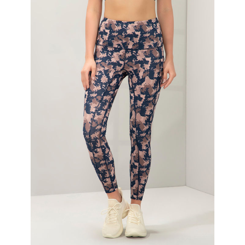 Amante Women Multi-Color High Rise Full Length Printed Tights (S)