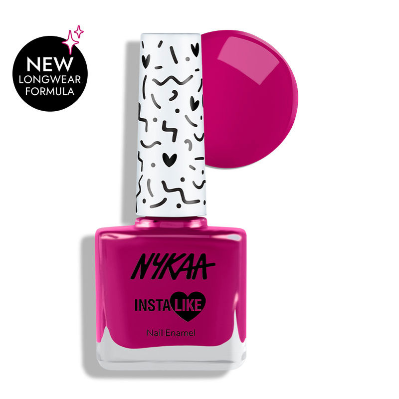 Nykaa InstaLike Long Lasting Nail Enamel - Magenta Magnet 480