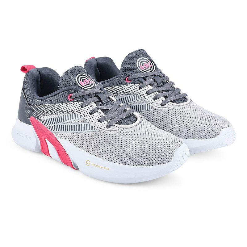 Campus Camp-Ruby Grey Womens Running Shoes (UK 4)