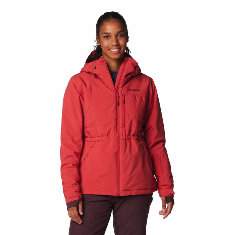 Columbia Womens Red Omni-Heat Reflective Powdered Peak Insulated Jacket (S)