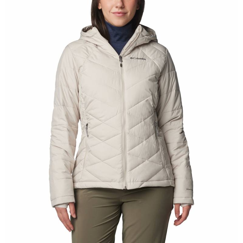 Columbia Women Cream Omni-Heat Reflective Heavenly Down Jacket for upto -10°c (M)
