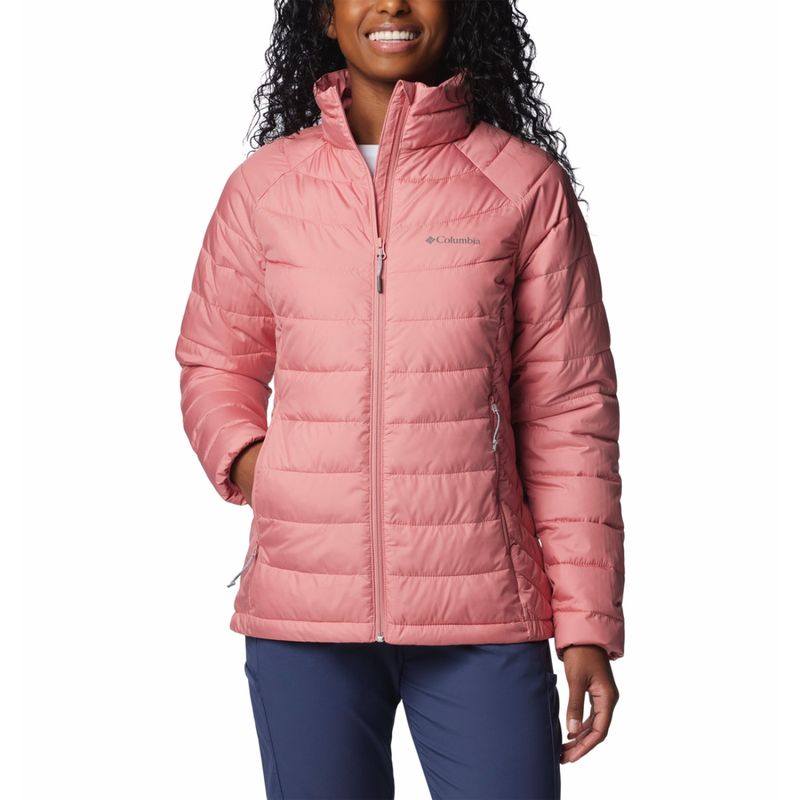 Columbia Womens Pink Omni-Heat Reflective Powder Lite II Full Zip Jacket (L)