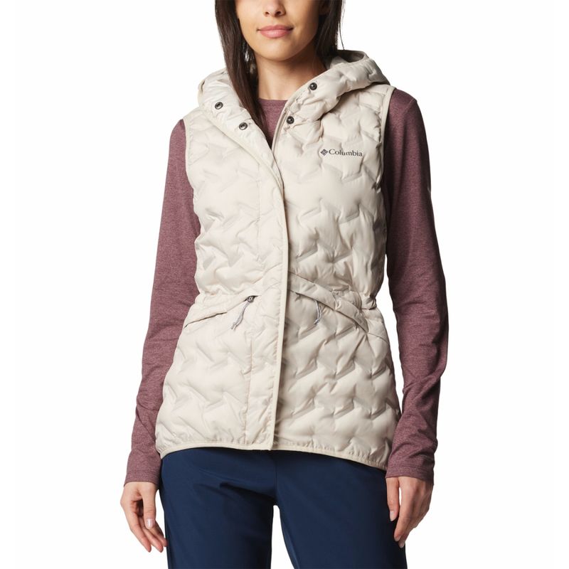 Columbia Womens Beige Omni-Heat Reflective Delta Ridge II Down Vest (S)