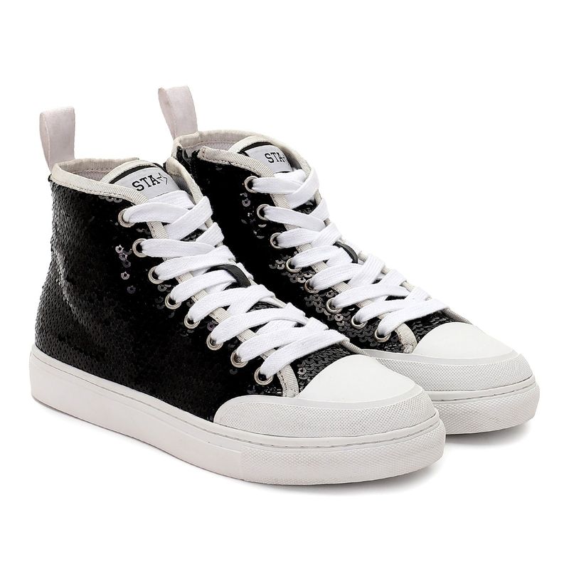 Whitesta Black Sequence Women Sneaker (EURO 36)