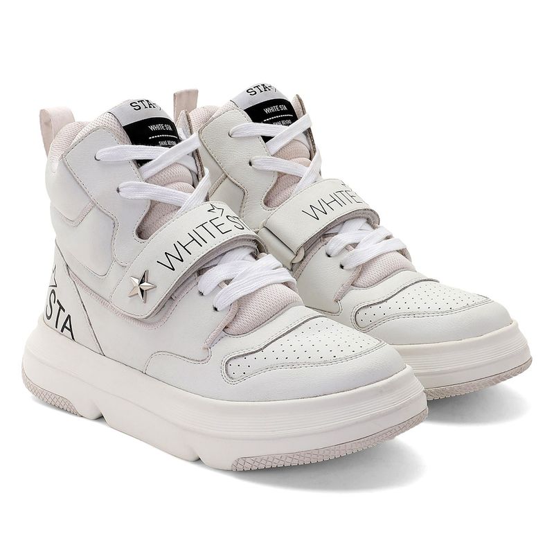 Whitesta White Leather Women Sneaker (EURO 37)