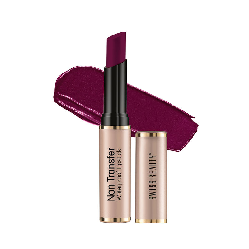 Swiss Beauty Non Transfer Waterproof Lipstick - 422 Burgundy