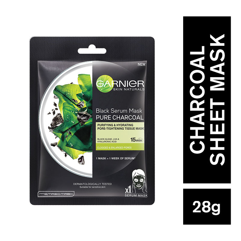Garnier Skin Naturals Charcoal Face Serum Sheet Mask at