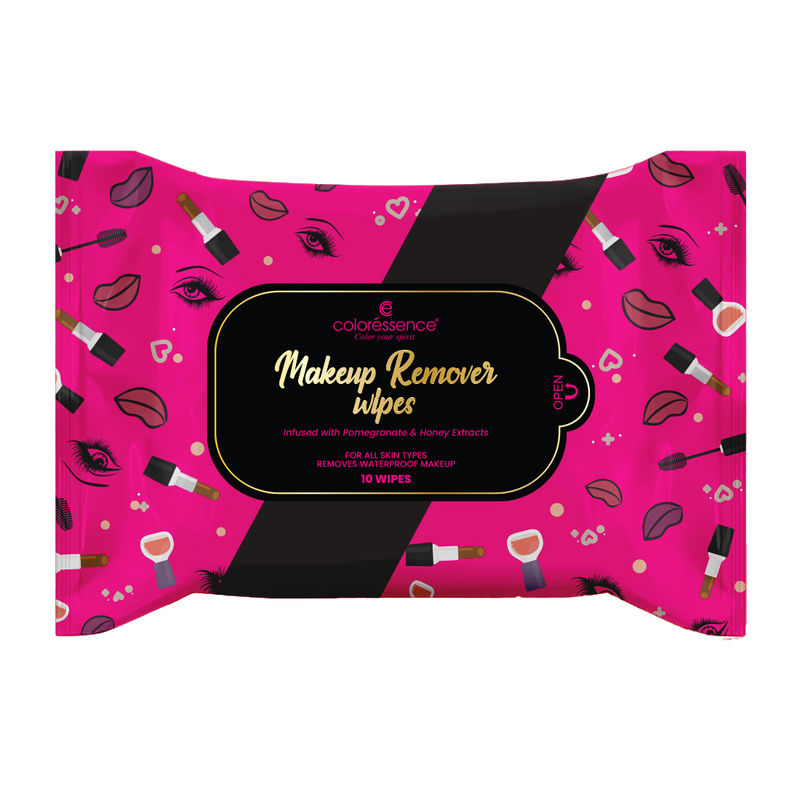 Coloressence Makeup Remover Wipes Enriched with Pomegranate & Raw Honey Extracts