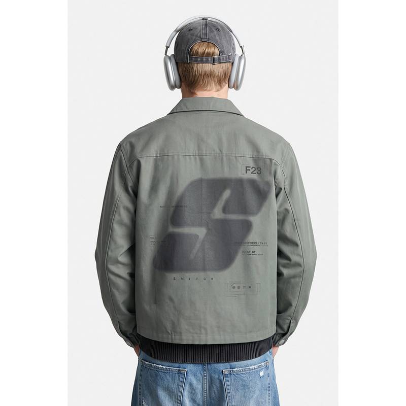 Snitch Green Full Sleeves Oversized Casual Shacket (M)
