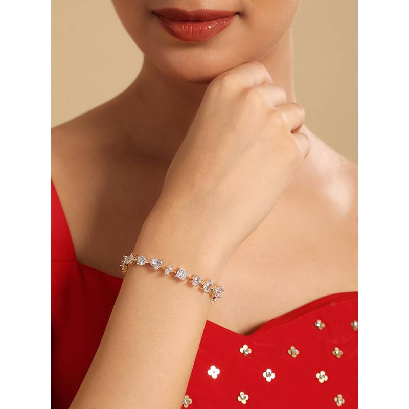 Nuyug American Diamond Radiant Luxe Bracelet (2.6)