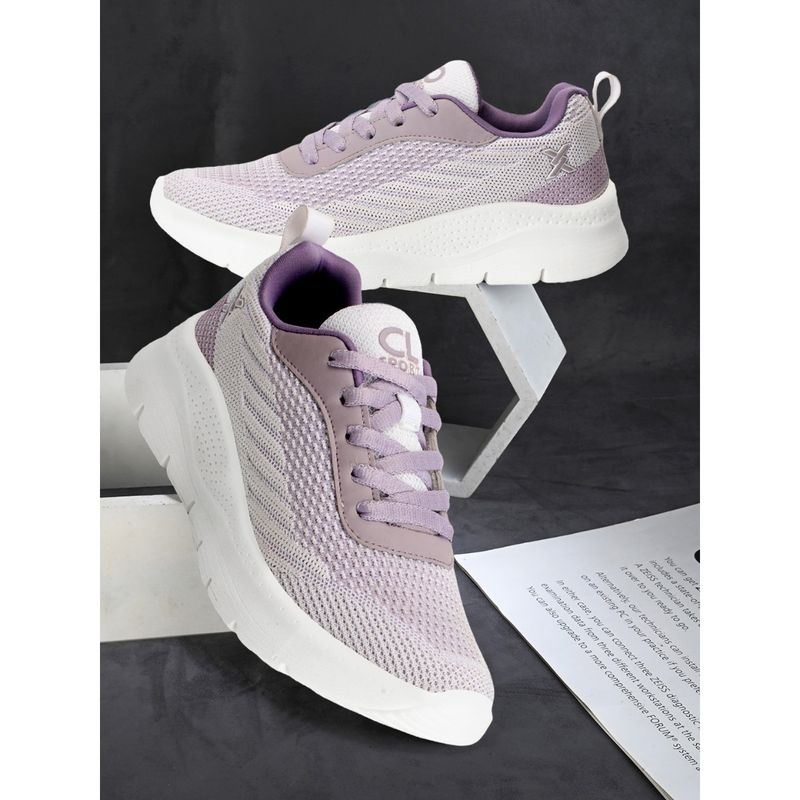 Carlton London Fashionable Purple Color Lace-Up Casual Shoes (EURO 37)