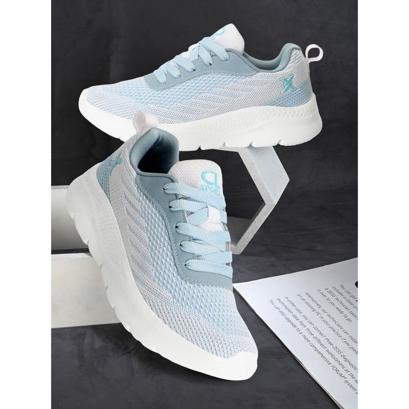Carlton London Fashionable Sky Blue Color Lace-Up Casual Shoes (EURO 36)