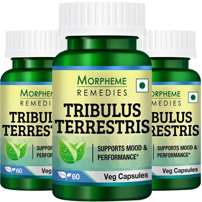 Morpheme Tribulus Terrestris Caps 500mg Extract - 60 Veg Caps (3 Bottles)