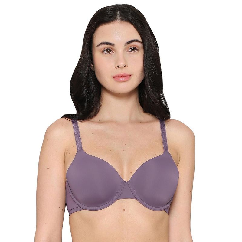 Wacoal Everyday Elegance Padded Wired Full Cup Smooth Finish T-Shirt Bra -Purple (40DD)