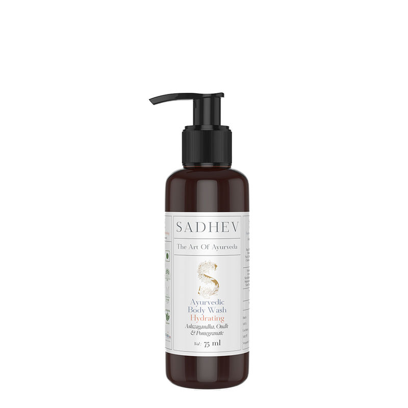 SADHEV Ayurvedic Ashwagandha, Oudh & Pomegranate Hydrating Body Wash