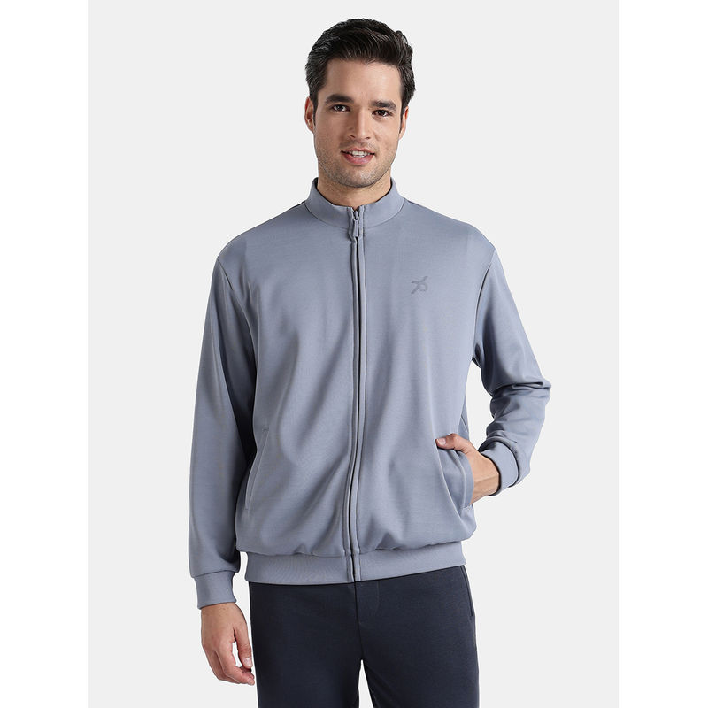 Jockey AM83 Men Microfiber Fabric Jacket with Stay Fresh Treatment - Grey (S)