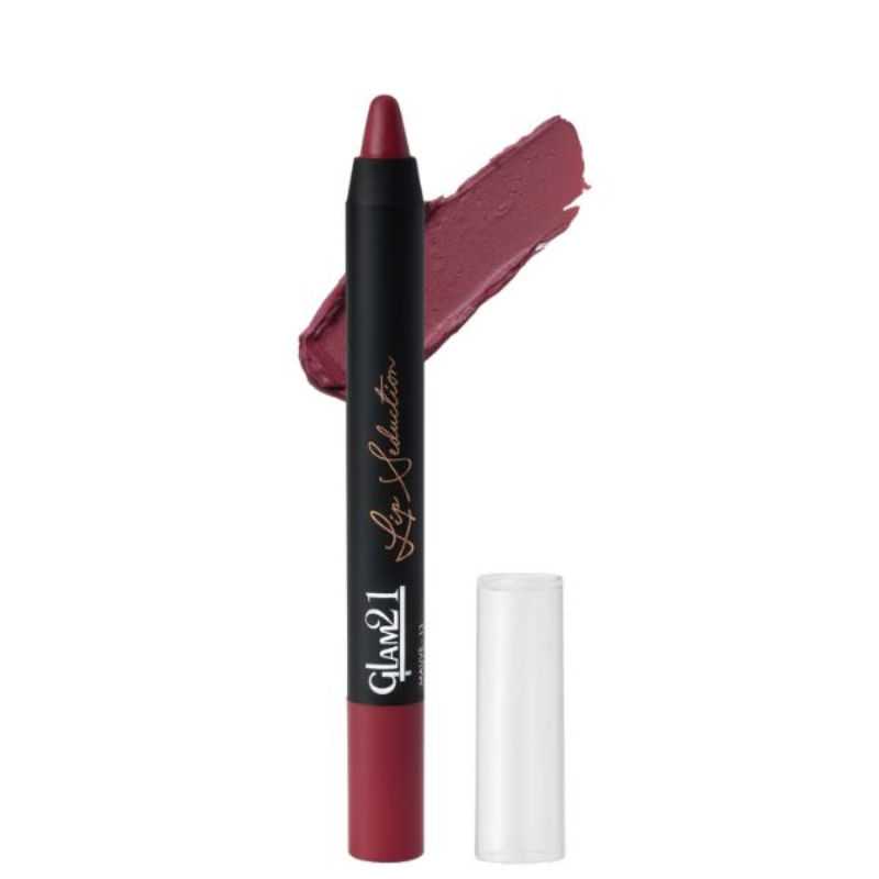 GLAM21 Lip Seduction Non- Transfer Crayon Lipstick - Mauve