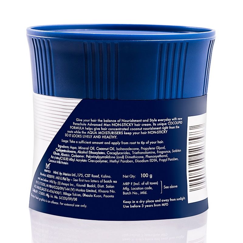 Parachute Advansed Men Aftershower Hair Cream Classic Pack Of 3