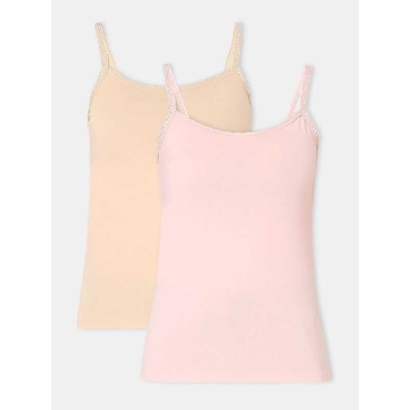 Vero Moda Intimates Light Pink & Nude Camisoles (Pack of 2) (XL)